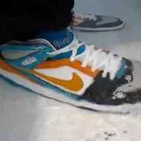 Nike SB 6.0s and jeans bath